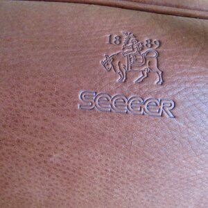 NWOT- Seeger- German Cashmere Leather soft briefcase